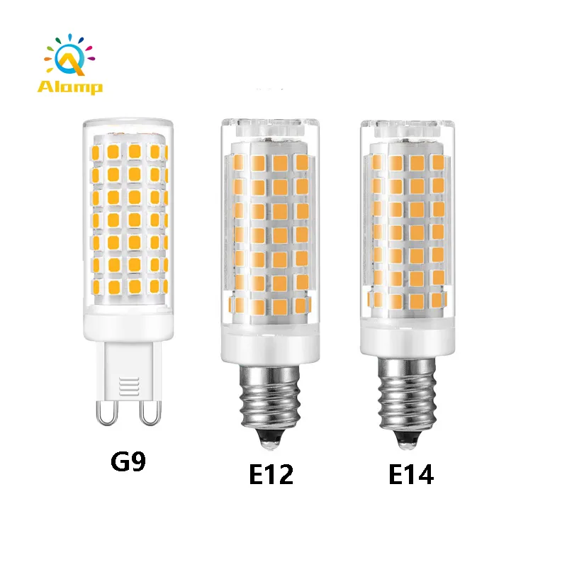 G9/E12/E14/E17/B15 LED-Glühbirne, AC 110 V, 220 V, SMD2835, superhelle Maislampe, Strahler, Kronleuchter, Glühbirnen, warmweiß/kaltweiß