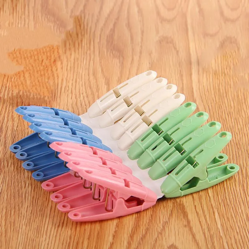 Clothing & Wardrobe Storage Clothes Pegs 16 Pcs Strong Windproof Clothespins Plastic Clip Underwear Socks Drying