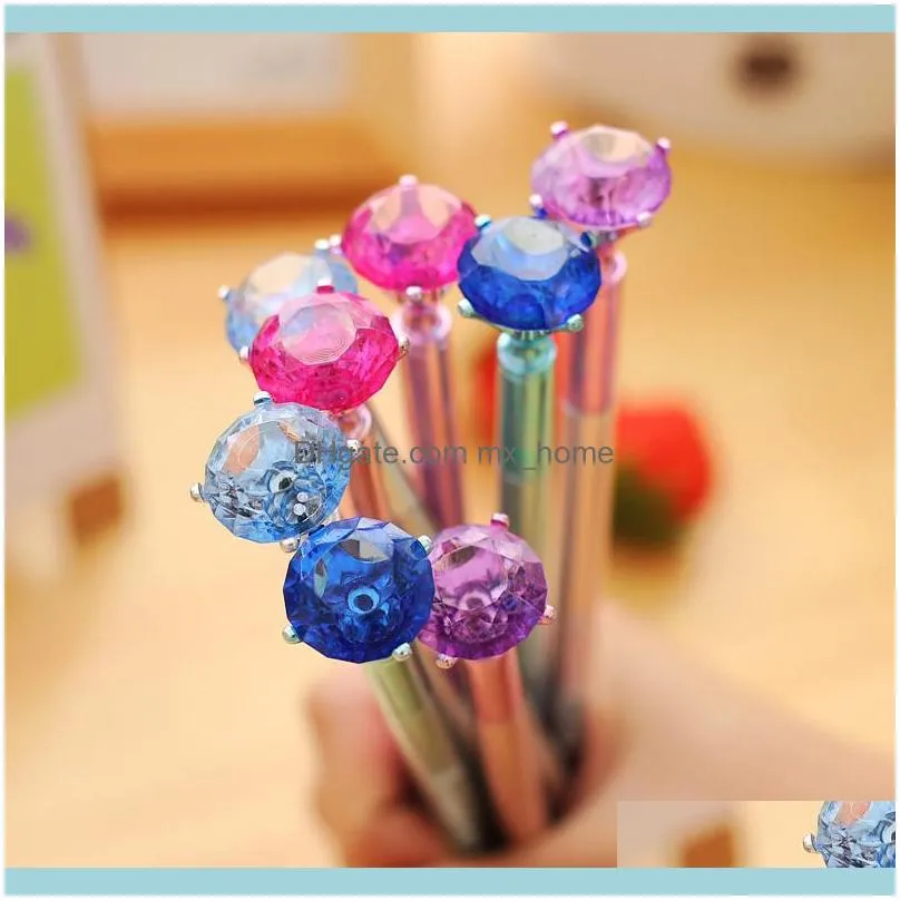 Cute Gel Pens 0.5mm Creative Diamond Pens Kawaii Colored Plastic Neutral For Kids Writing School Office Supplies Stationery