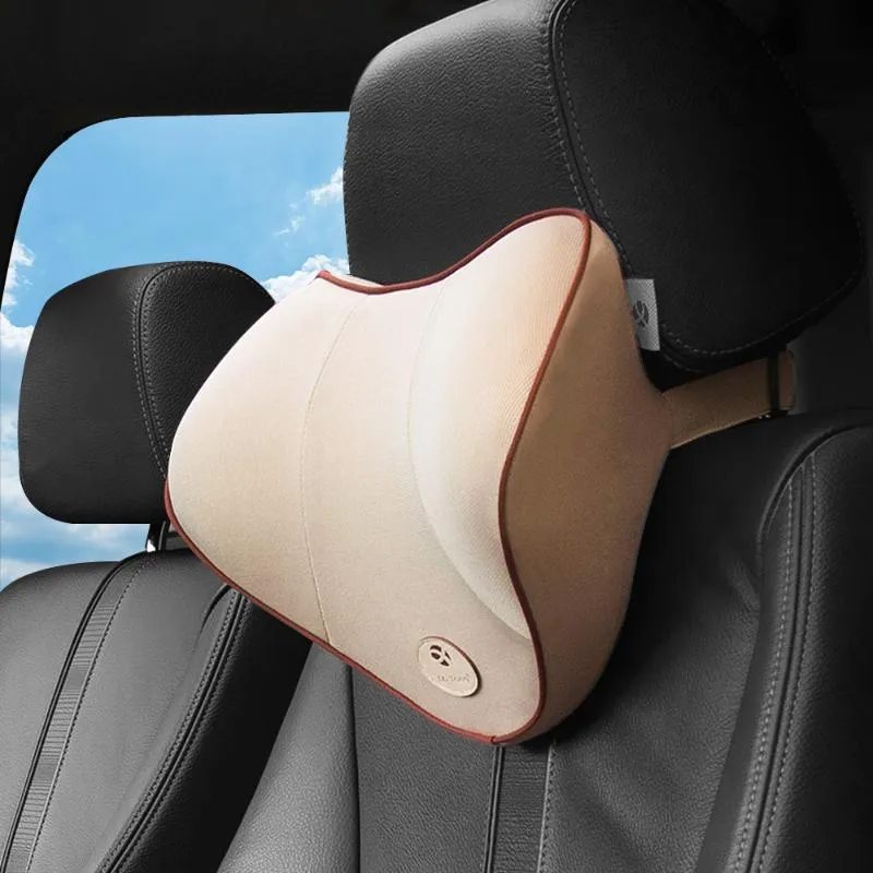 Cojines de asiento Almohada de coche Memoria 3d Algodón Cuello cálido Viaje Transpirable Moda Cómodo Reposacabezas Cojín de respaldo para silla de oficina