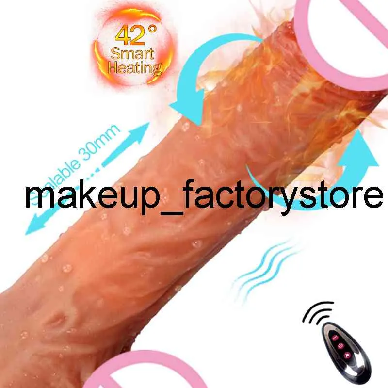 Massaggio xxl grande vibratore dildo giocattoli sexy per donna telescopico realistico ventosa vibrante fallo pene pene per le donne femminili