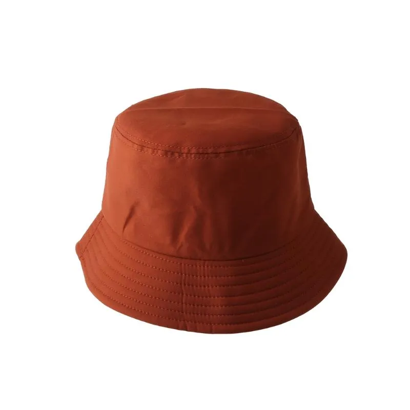 Kapaklar Şapka Kore Yetişkin Çocuklar Yaz Katlanabilir Kova Şapka Katı Renk Hip Hop Geniş Brim Plaj UV Koruma Yuvarlak Üst Güneş Kremi Dropship