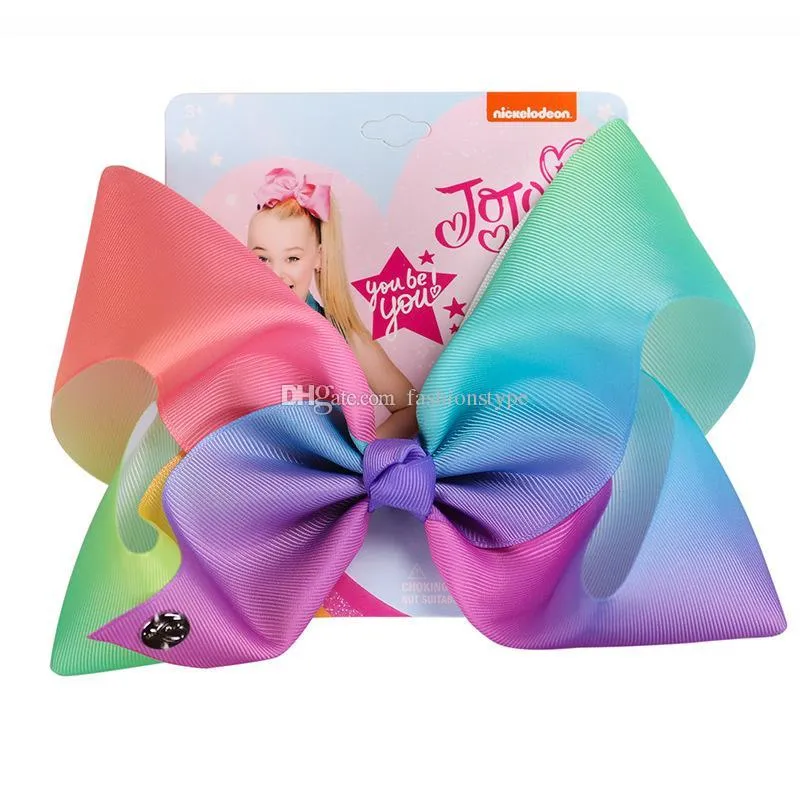 Grands Nœuds à Cheveux Jojo Siwa - Licorne Colorée - Mixte Motifs - Pour Saint-Valentin/Pâques - Lot De ?