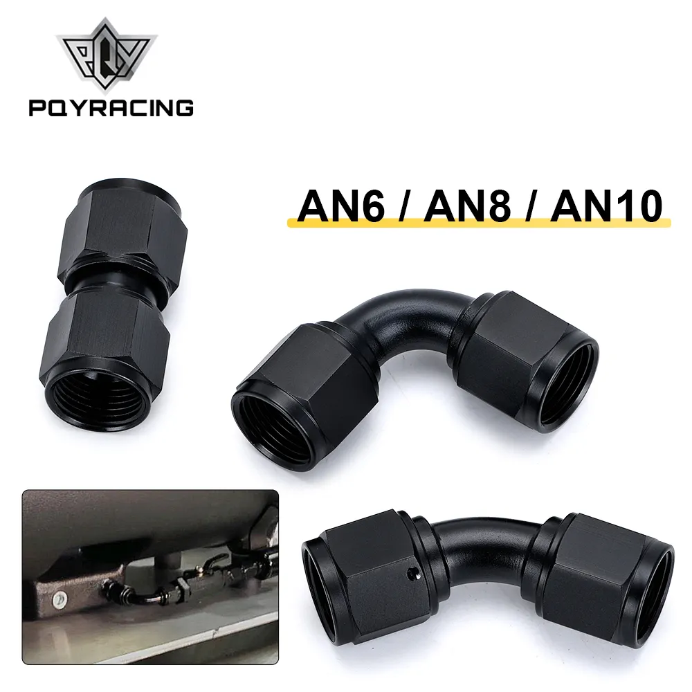 Universal 0 45 90 Degree AN6 AN8 AN10 Female to AN6 AN8 AN10 Female Hydraulic hose Elbow Oil Cooler Fitting Hose Fittings PQY-SL7000
