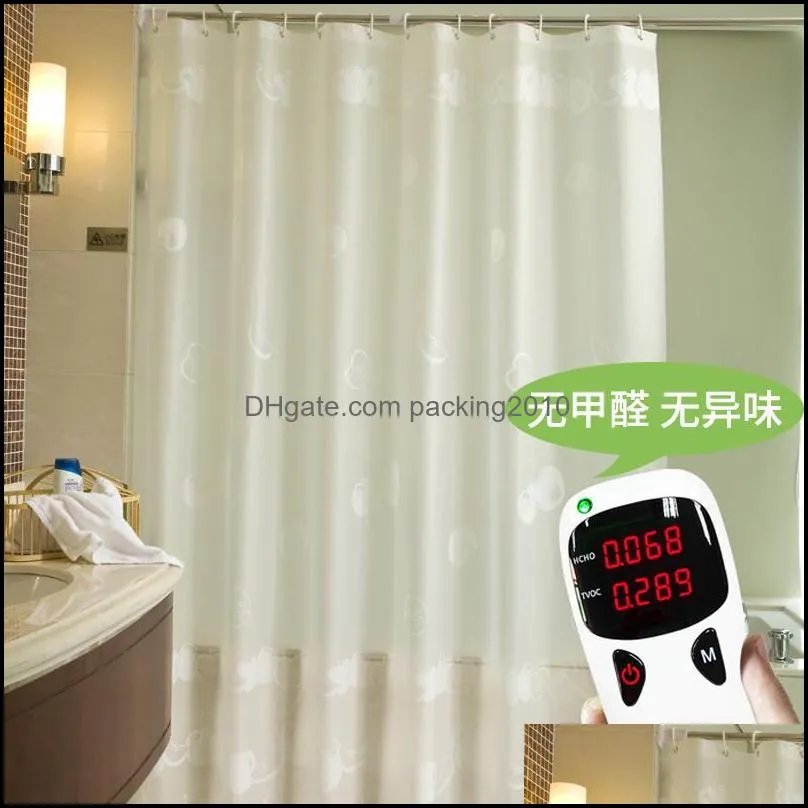 Bathroom Girly Shower Curtains Hooks Transparent Fabric Shower Curtains Waterproof Cortinas De Ducha Bathroom Products DF50SC