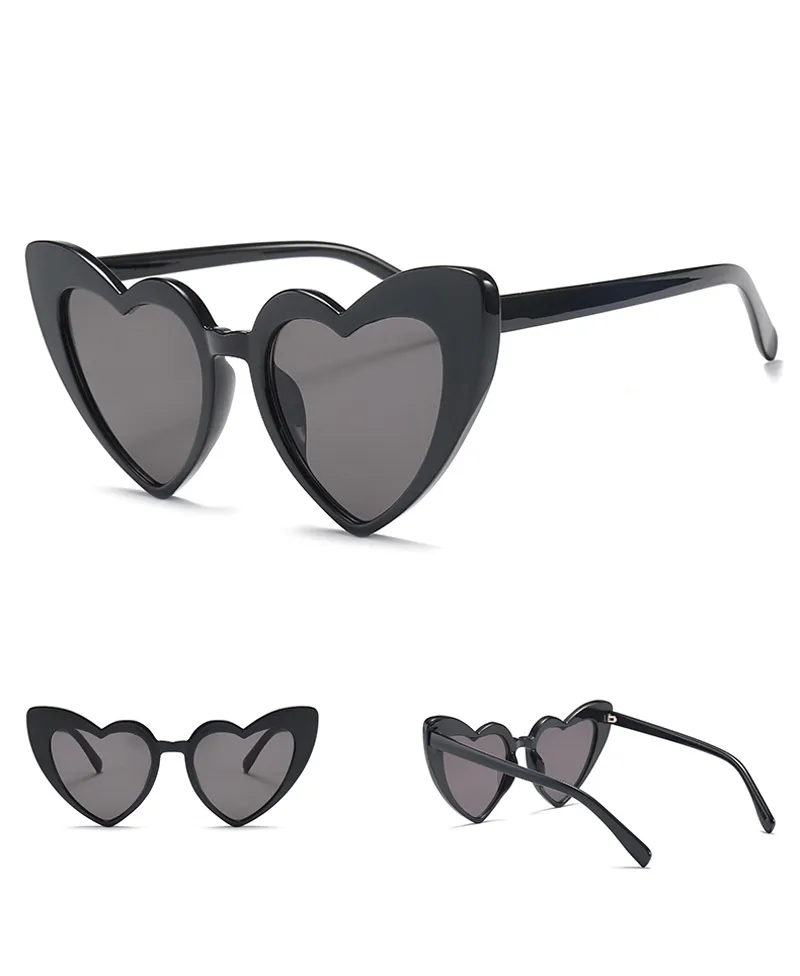 love heart sunglasses women cat eye vintage 7112 details (3)