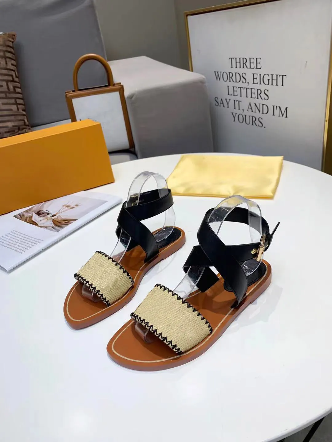 fashion Luxurys Designers Women Sandals Slides sandal Summer Gladiator Woman Casual Flat Shoes Ladies Beach Roman shoe 35-43