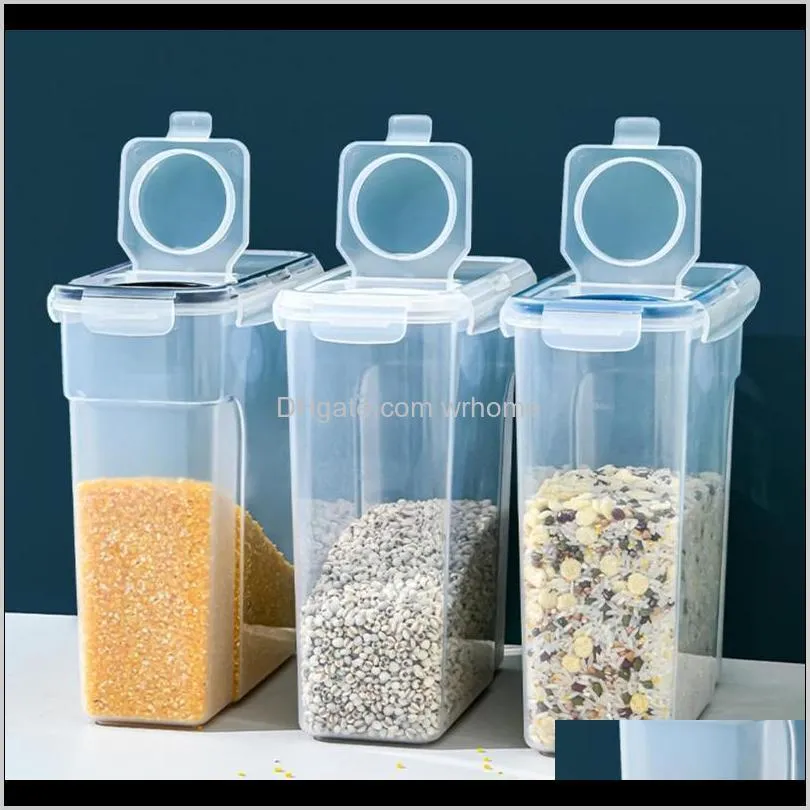 Organisation de l'entretien ménager Accueil Gardencereal Storage Container Épaissie Seal Case Conteneurs hermétiques Bouteilles Bocaux Drop Delivery 2021 Rbauw