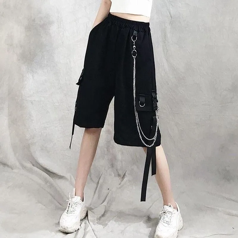 Knee length cargo shorts ladies shop