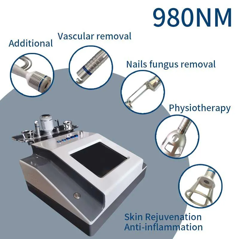 980 NM 4 in 1 Spider Viens Removel Diode Laser Machine Vasculaire Verwijder Medische Lazer Fysiotherapie Apparatuur