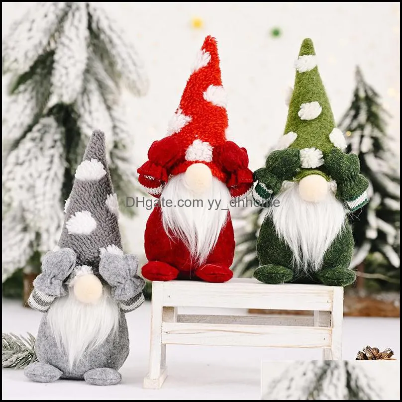 Christmas Decorations Swedish Santa Gnome Doll Ornament Toy Home Xmas Decor Party Supply Props for Home JK2010XB