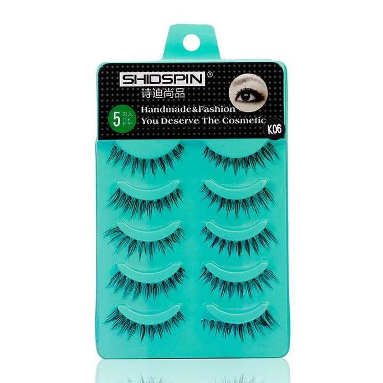 SHIDISHANGPIN False Eyelashes Natural Long Eye Lashes Extension Makeup Professional Faux Eyelash Full Strip Lashes Fake Lashes