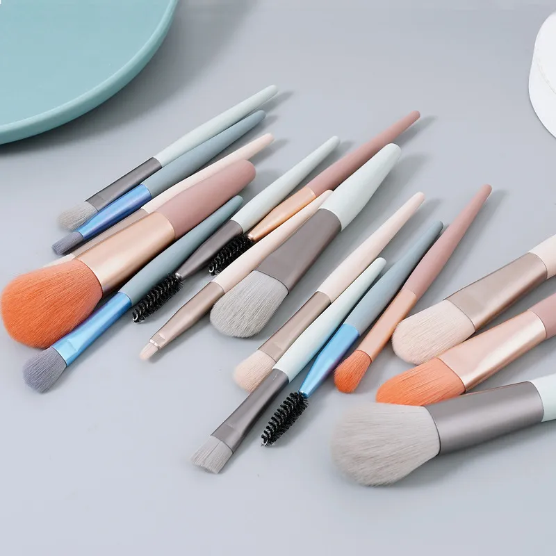 8 Stks Make-up Borstels Tool Set Cosmetische Poeder Oogschaduw Foundation Blending Beauty Make Up Brush