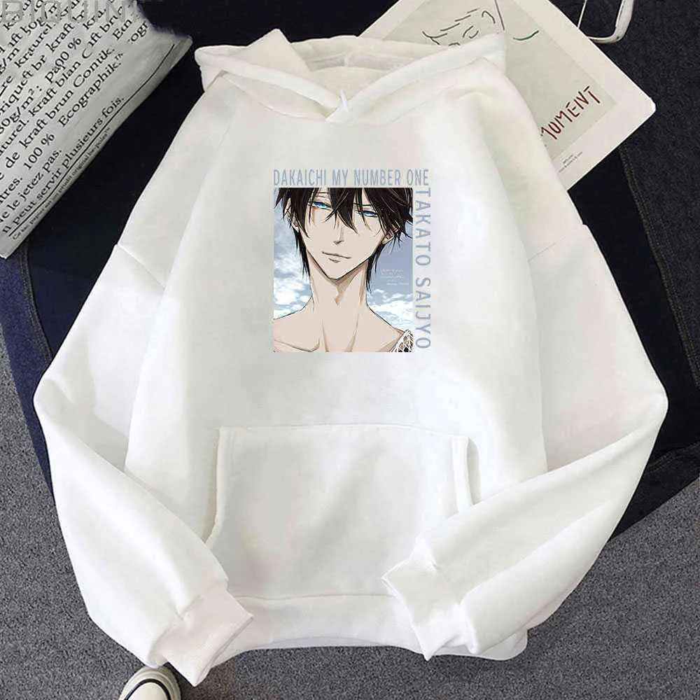 Takato Saijyo Anime Hoodies Kvinnor Dakaichi Mitt nummer Ett tryckfjäder / Höst StreetWear Oversized Sweatshirts Aestetic Harajuku Y0820