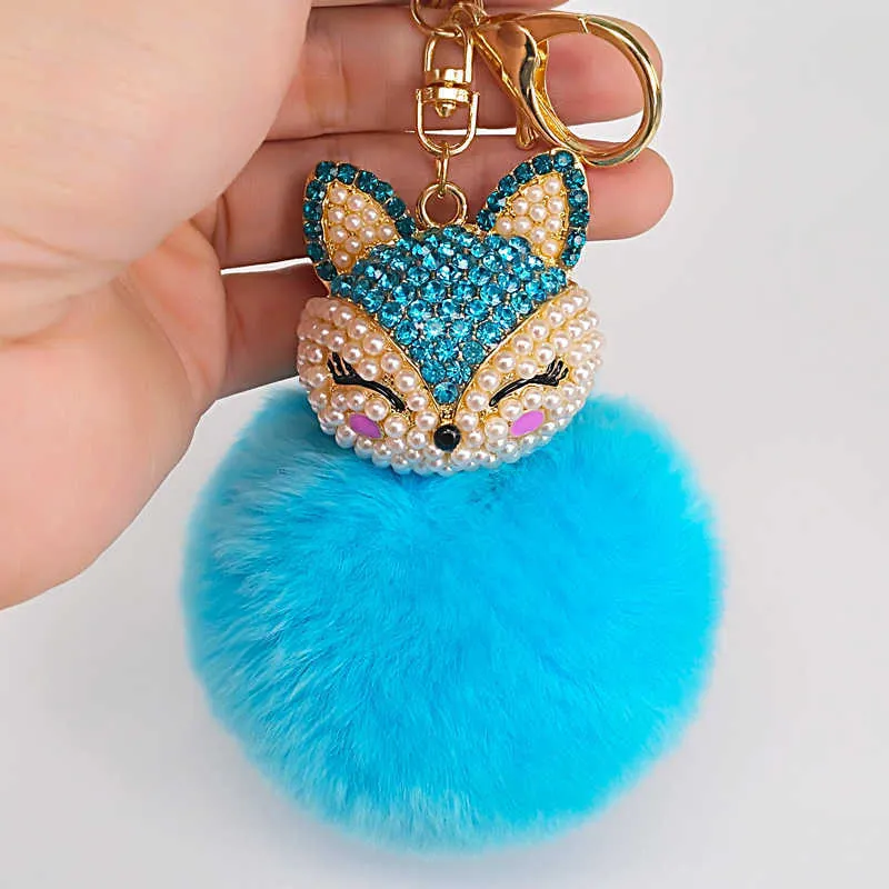 Puff ball keychain target deals