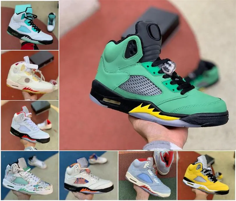 남자 농구화 Jumpman 5s 5 What the Playoffs Raging Bull Stealth Fire 레드 오레오 블랙 메탈릭 실버 탑 3 오리건 윙스 카모 여성 트레이너 스포츠 스니커즈