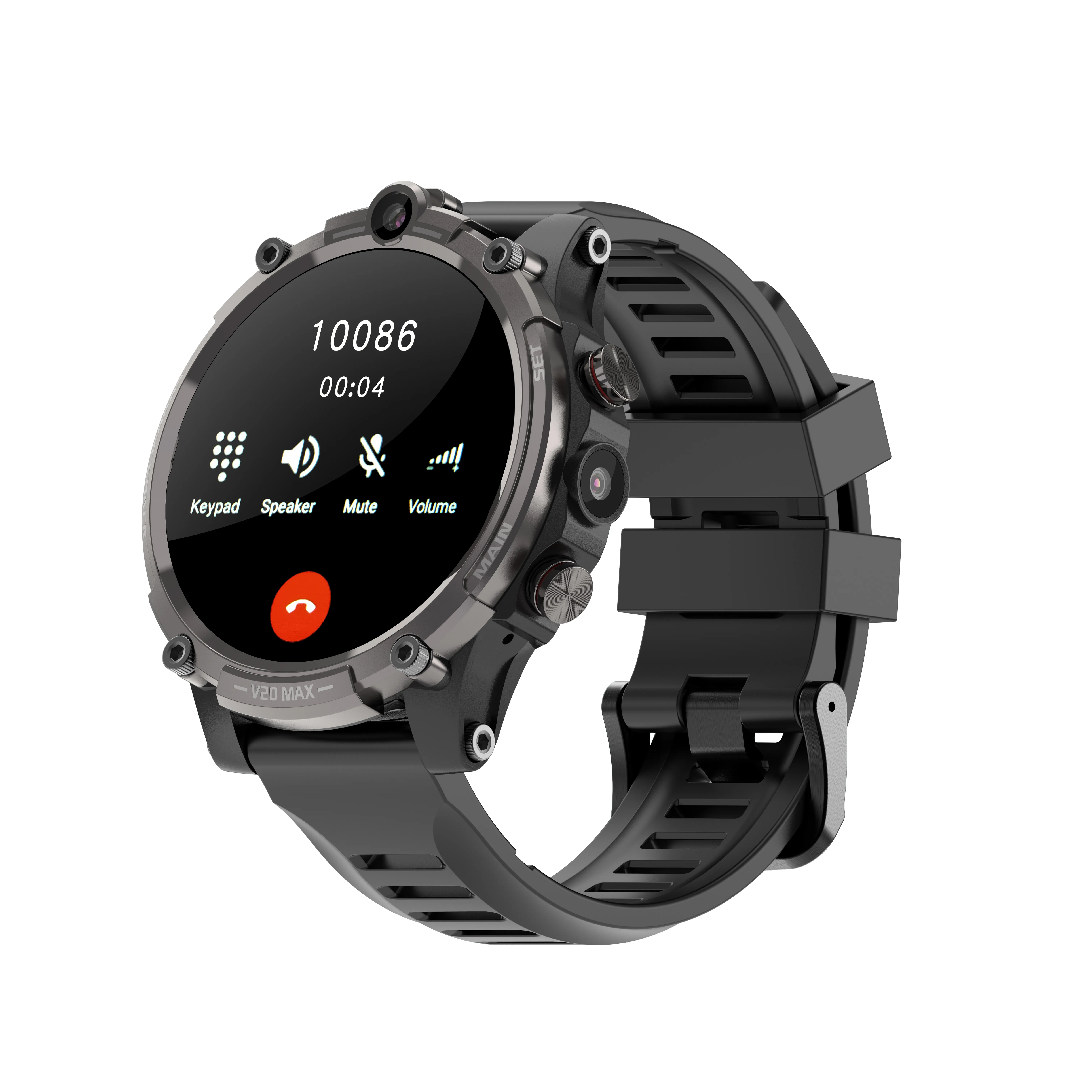 4G LTE Handys SIM-Karte Smart Watch Fitness Tracker Sport IP68 Wasserdicht Herzfrequenz Blutdruck GPS Smartwatch IOS Android-Handy Uhren 128GB 2MP Kameras