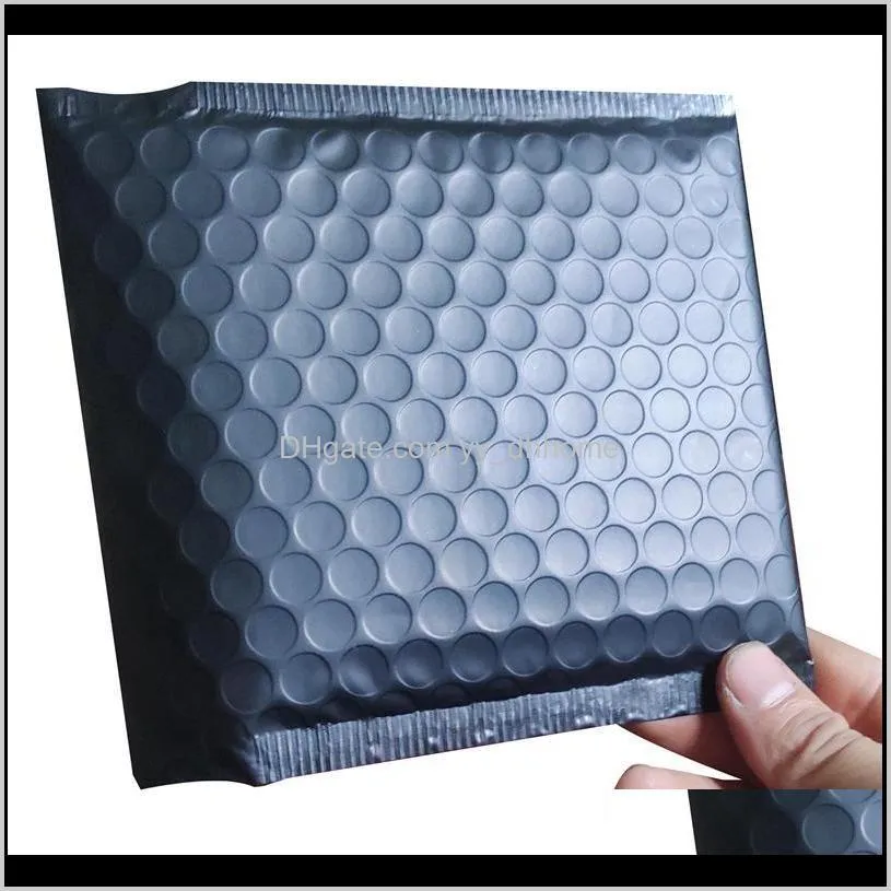 100 black bubble mail envelope mail bag self-sealing foam aluminum foil express bag waterproof bubble