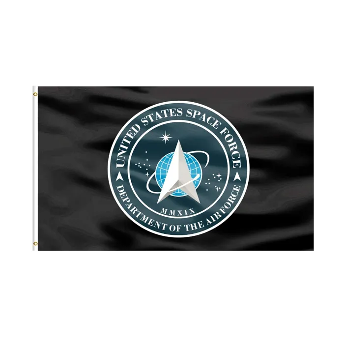 Amerika Birleşik Devletleri Uzay Kuvvetleri Bayrağı 3x5ft Bayraklar 100D Polyester Afiş Kapalı Açık Canlı Renk Yüksek Kalite Ile İki Pirinç Grommets