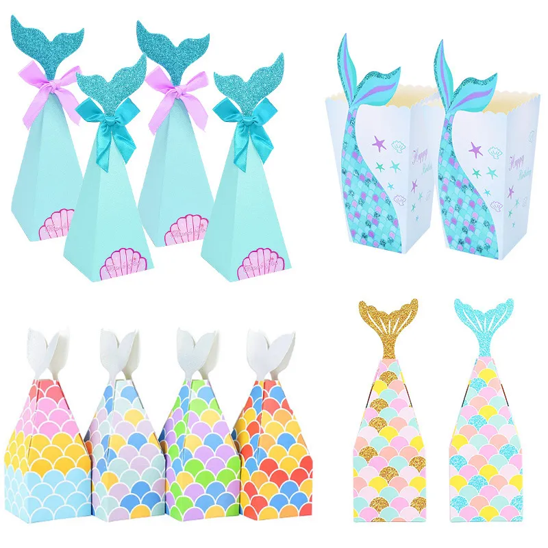 Mermaid Tail Paper Candy Boxes Popcorn Gift Bags... From Cat11cat, $17. ...