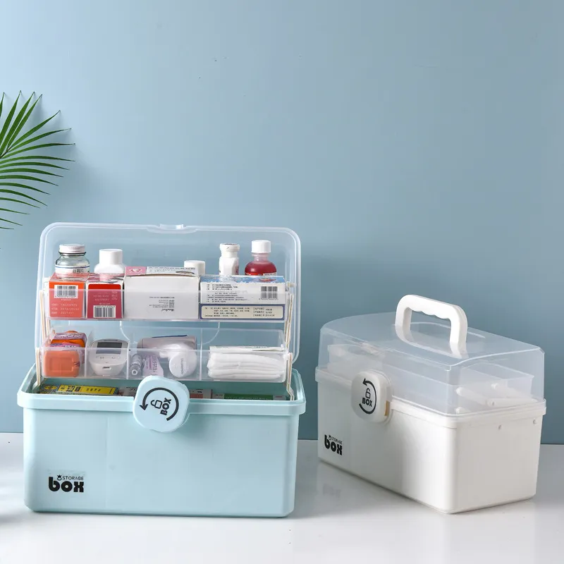Plastic Storage Box Medical Box Organizer Multi Functional
