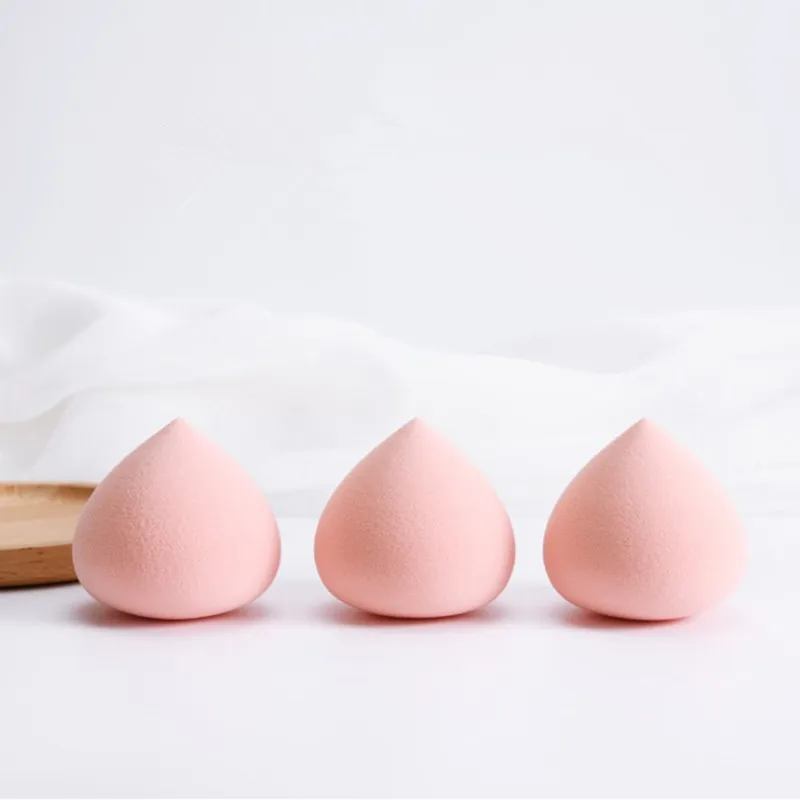 Cherry Peach Soft Sponge Foundation Cosmetic Puff Wet Dry Use Beauty Makeup Blender High Elastic Powder Tool J074