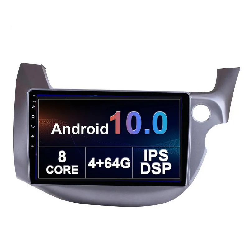 Lecteur radio dvd GPS Navigation Android 10.0, écran tactile HD, unité principale Audio et vidéo pour Honda FIT 2008-2010 2011-2013 RHD