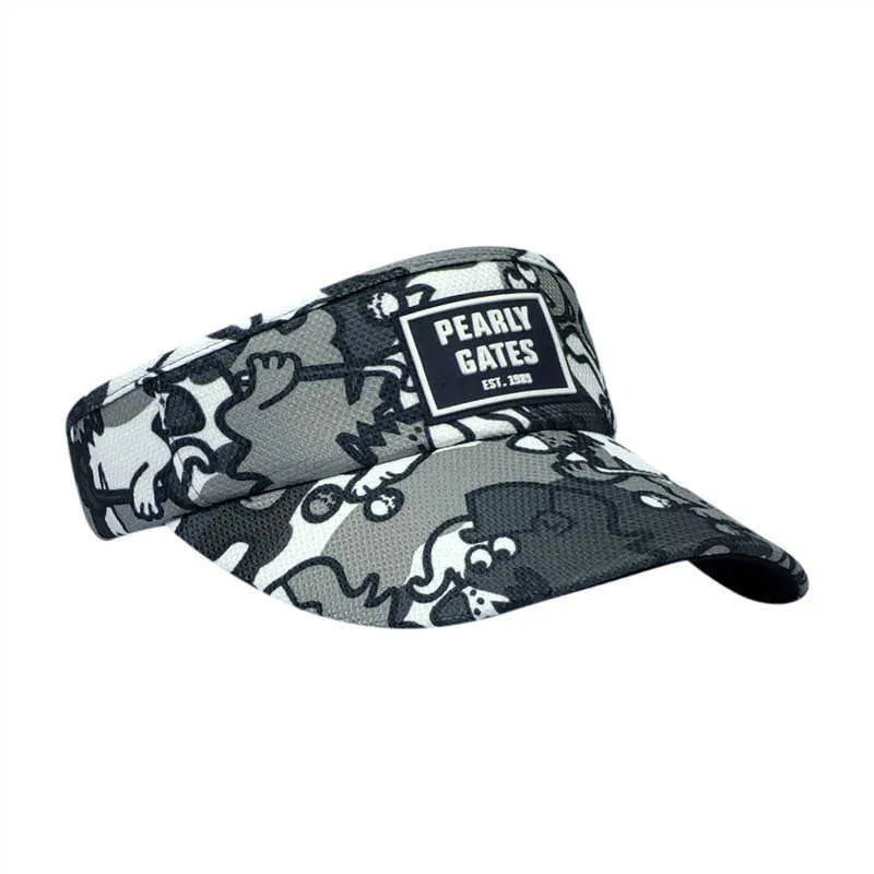 Новый гольф PG CAMOUFLAGE CAP, мужская и женская козырь для солнца, модная повседневная теннисная кепка, спортивная мода пустая крышка Q0911