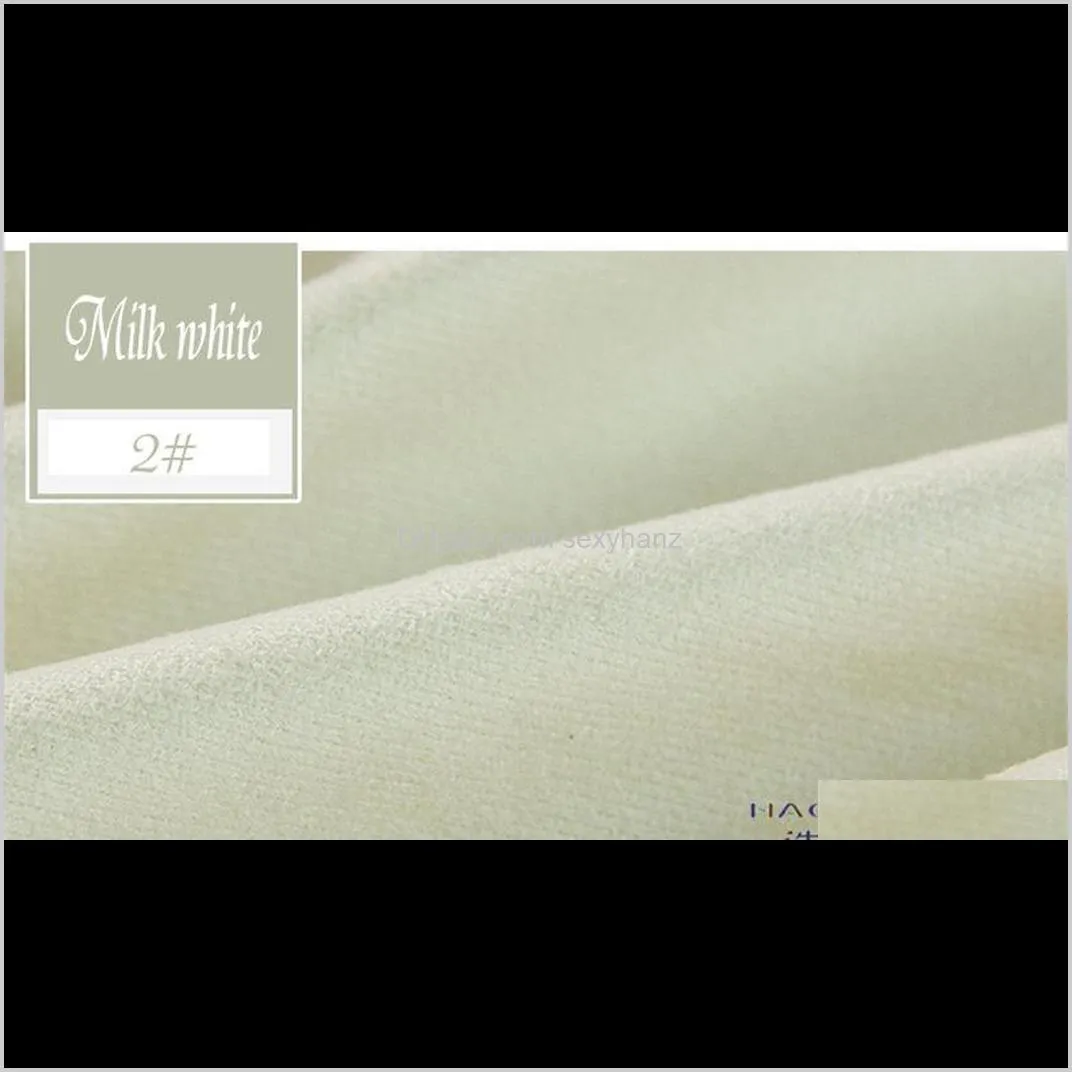 Apparel Drop Delivery 2021 1Dot50Width1m Solid Micro Suede Tyg Soft Material Diy Textil för klädskor Soff -bilkudde kudde huvudväv