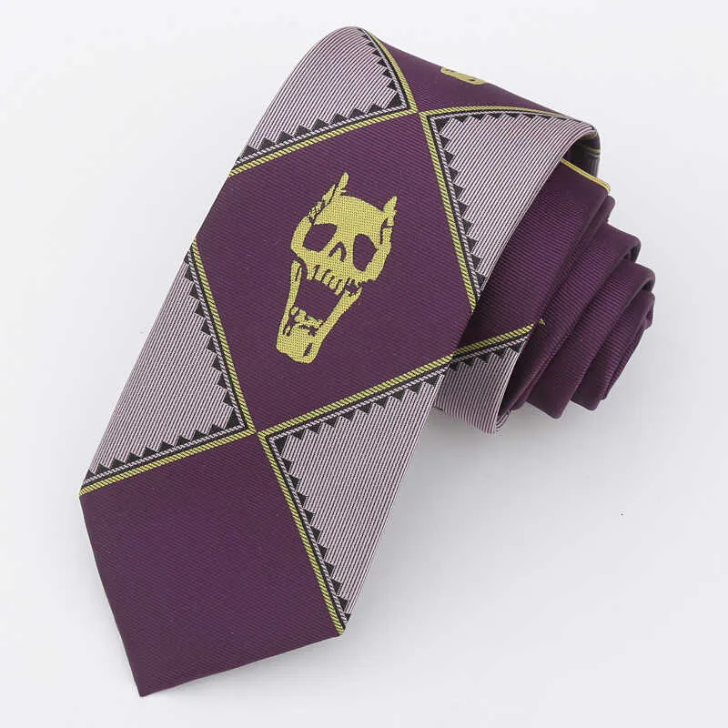 Anime Cosplay Accessory Kira Yoshikage Cosplay Necklace - JoJo's Bizarre Adventure Anime Killer Skull Tie Kira Yoshikage Cosplay Necklace Jojo Bizarre Adventure