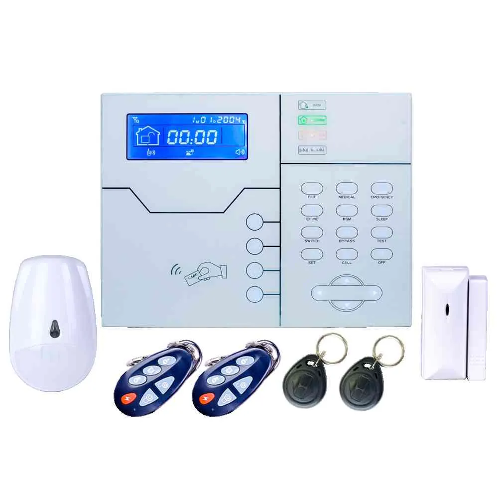 Фокус Английский или французский голосовой подсказки RJ45 Ethernet TCP IP GSM System Smart Home Security Alarm Webie и App Control