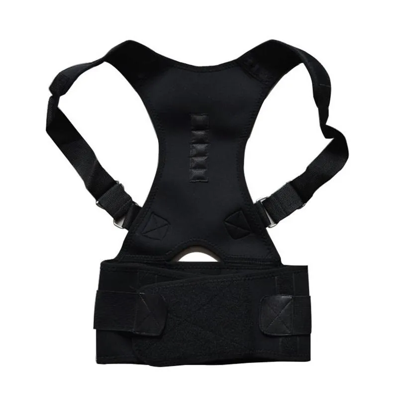 Adult Magnet Posture Corrector Brace Corset Body Care Men Shoulder Back Support Belt Adjustable Band