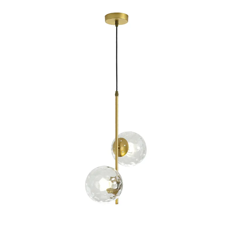 Hanglamp van helder glas Ronde bollampen Restaurant Bar Teller Gangpad Kantoor Hanglampen Hangers Licht Lampara Blanca