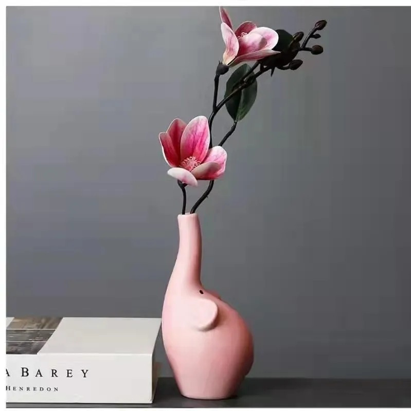 Vasi Emulational Vase Decor Style Stile Nordico Lucency Fiori Decorare la semplice creatività Ormamento Disposizione regalo Decorazione della casa