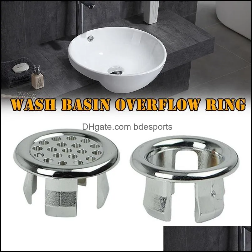 Bath Accessory Set 10 Pcs Basin Sink Plug Hole Drain Filter Hair Catcher Overflow Cover Stopper For Kitchen Bathroom MDD