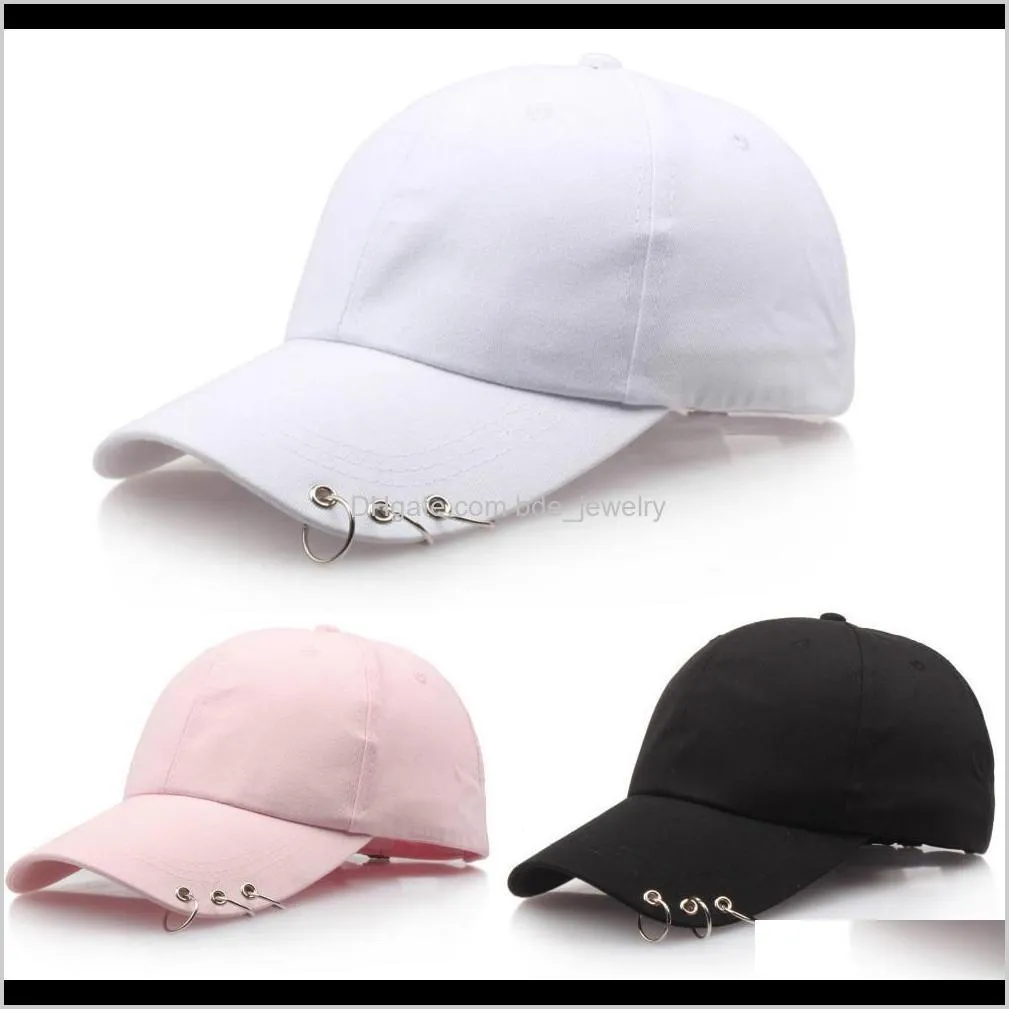 Chapeaux à bord avare chapeaux, écharpes gants mode aessoriesmen femmes casquette réglable sport décontracté hip-hop balle chapeau casquettes de baseball noir rose blanc