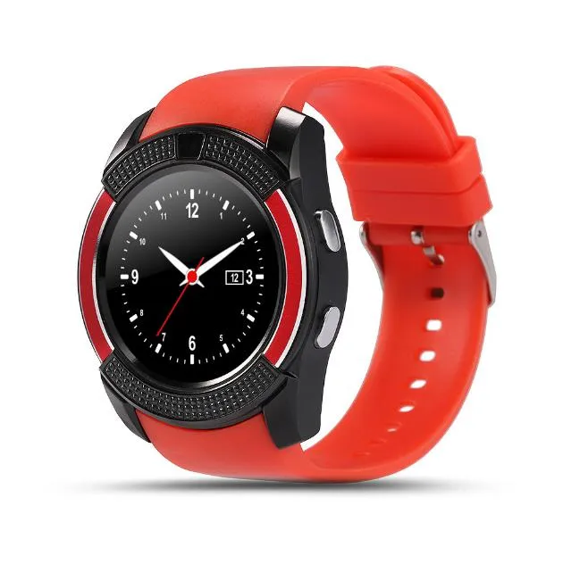 V8 Smart Watch Opaska z 0,3 mln SIM IPS HD Full Circle Display Watches dla systemu Android z pilotem z pudełkiem