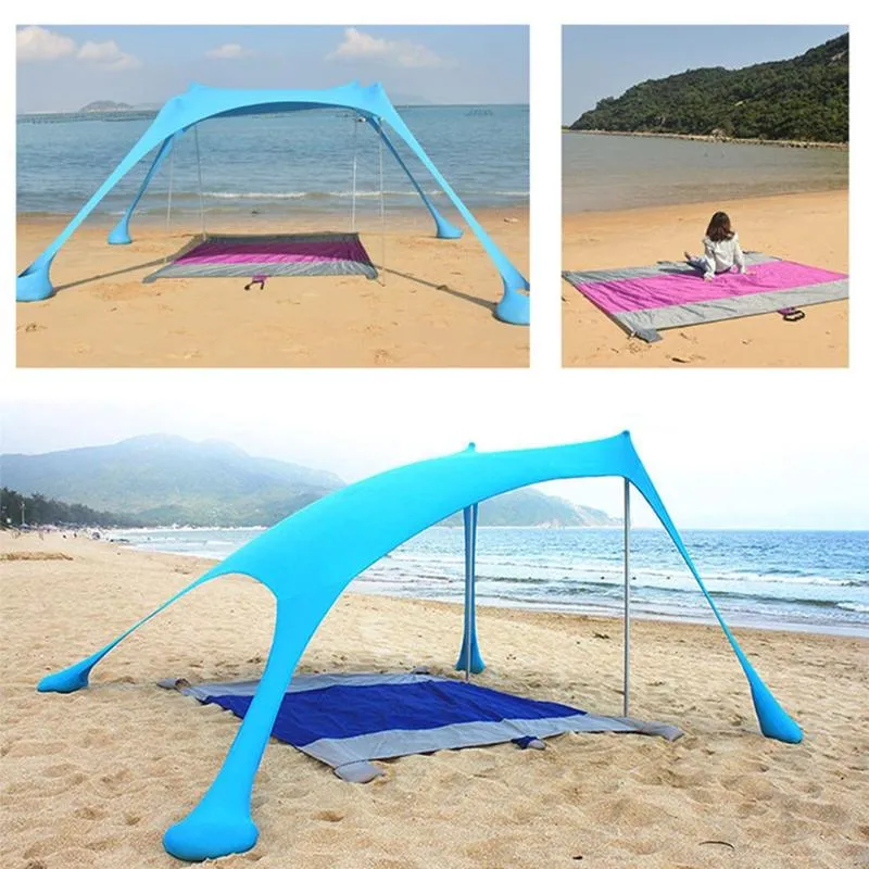 Barracas e abrigos Sunscreen Canopy Pesca Ao Ar Livre Camping Beach Beach Beach Sun Shade Shade para Viagens Quintal