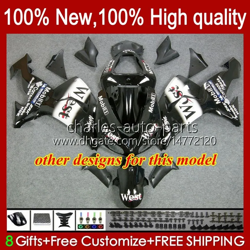 Kawasaki Ninja ZX10R 2006 2007 ABS Fairing Kit Factory Red