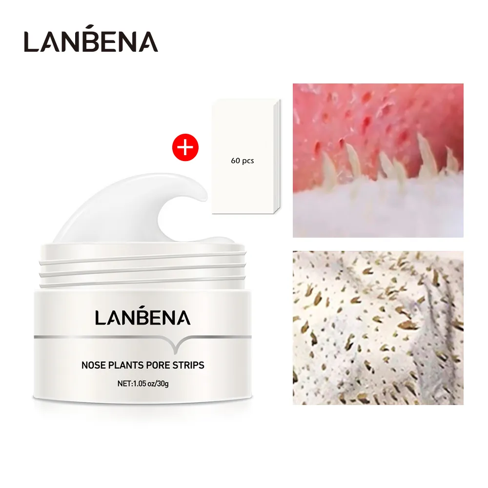 LANBENA New Style Blackhead Remover Nose Mask Pore Strip Mask Peeling Acne Treatment Black Deep Cleansing Skin Care