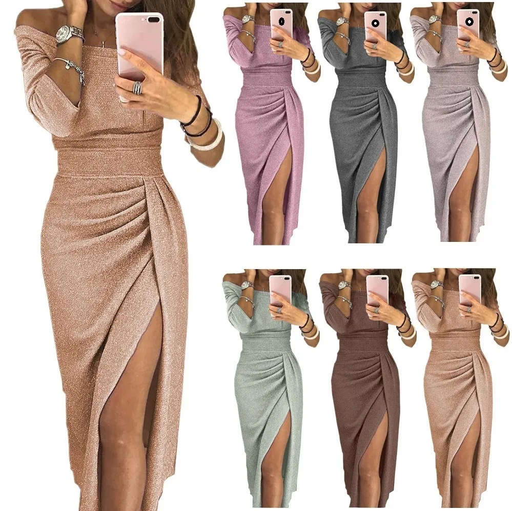 Womens Sexy Dresses Black Night Club wear Party Dress Strap Bodycon Dress Wrap Bandage Dress For Woman auger Round Collar Wind Fashionable evening designer casual