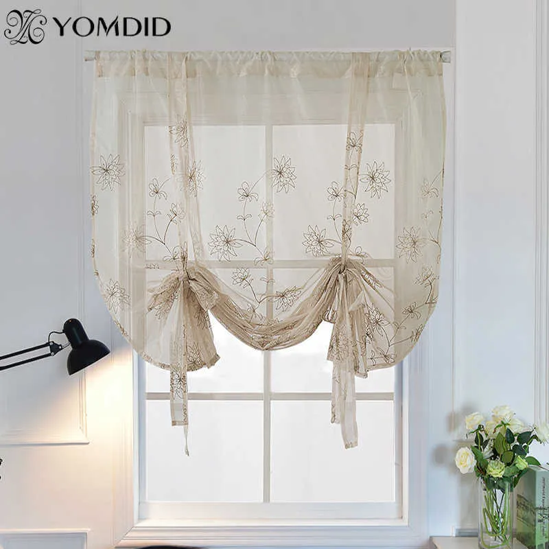 Tenda Finestra Cucina Tende Corte Tulle Soggiorno Decorazioni La Casa Viti  Fiore Coulisse Tulle Voile Velato Ricamato 210712 Da 10,97 €