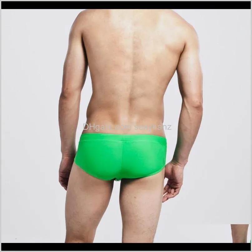 wholesale-high quality nylon mens swimwears men`s low rise swim briefs brand seobean swimming shorts sexy tights swimsuit for man