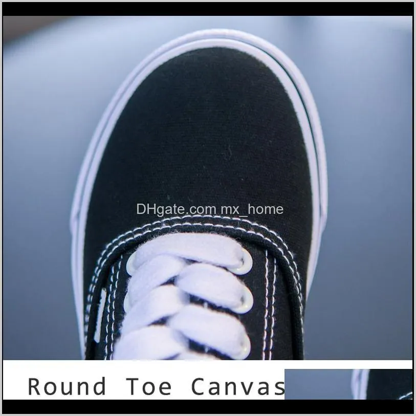 children black board simple classical slip on canvas non-slip soft boys girls leisure outdoor tenis shoes 201123