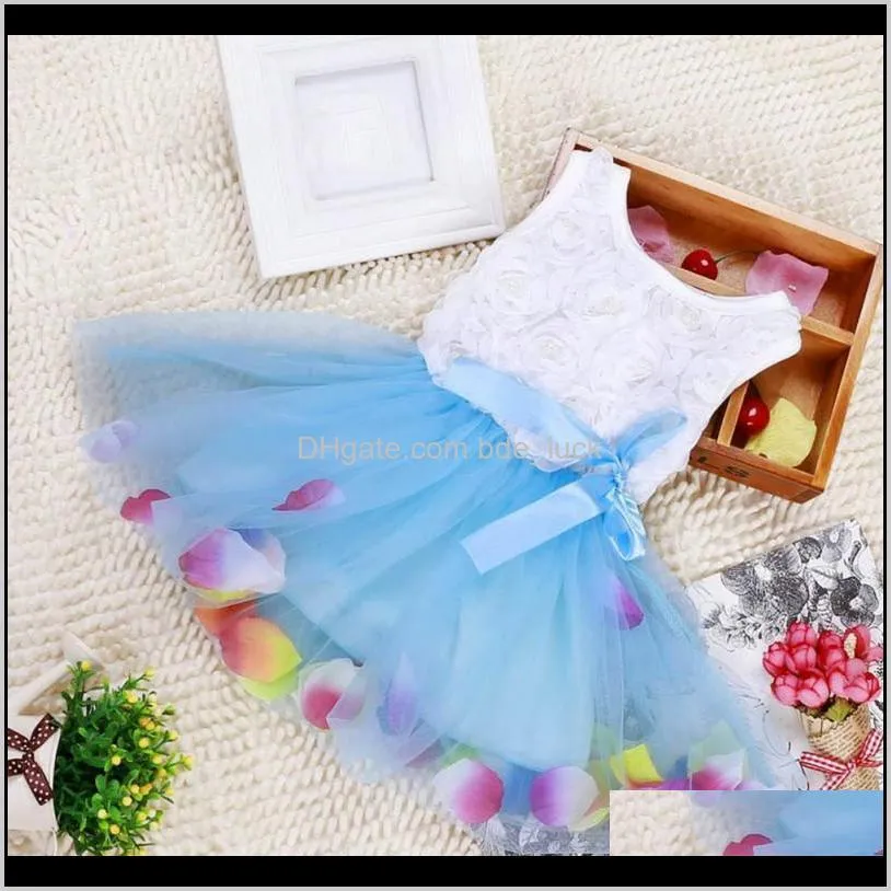 Toddler Baby Kid Girls Princess Dress Party Lace Bow Flower Cute Dresses Child Vestidos Dance Clothes Girl`s