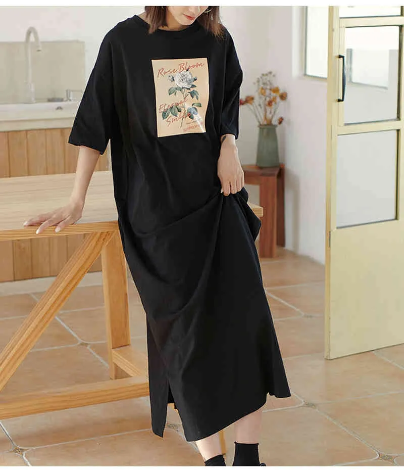 Plus Size Cotton Maxi T Shirt Dress Women 4XL 5XL 6XL 7XL Black Summer  Vintage Casual Floor-Length Dress from Dhgate Basic & Casual Dresses -  price 37.47
