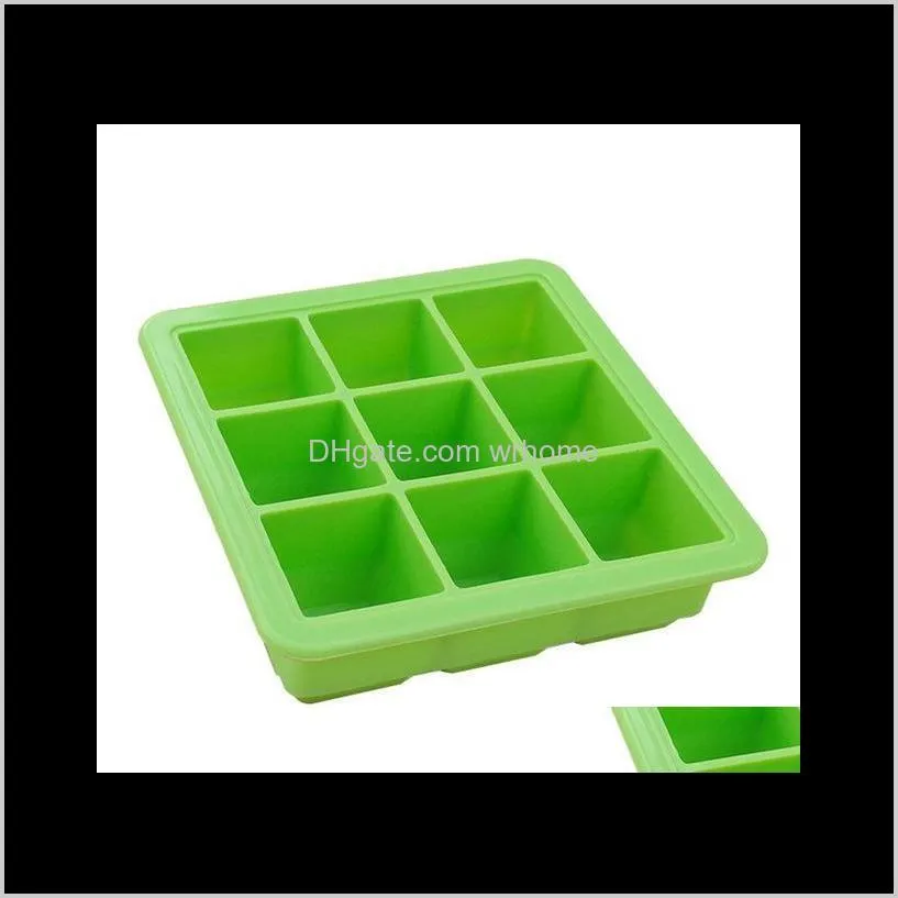 Cubes Safety Silicone Baby Storage Fruit Breast Milk Freezer Ice Cube Mold Maker Box Container Bottles & Jars