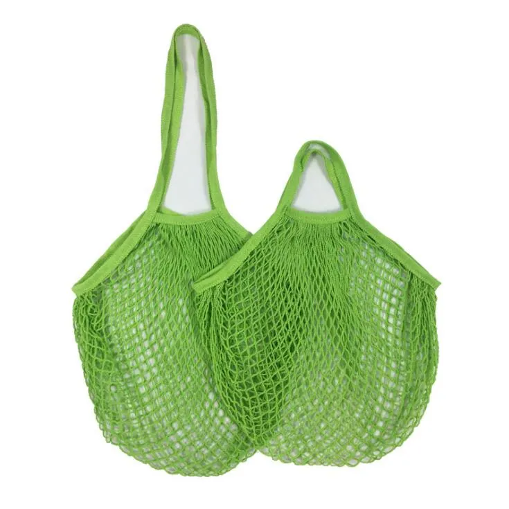 Home Grocery Bags Portable Net Shopping Tote String Beach Bag For Market Fruit Vegetable Toys Storage Organizer Large Size CCF6520