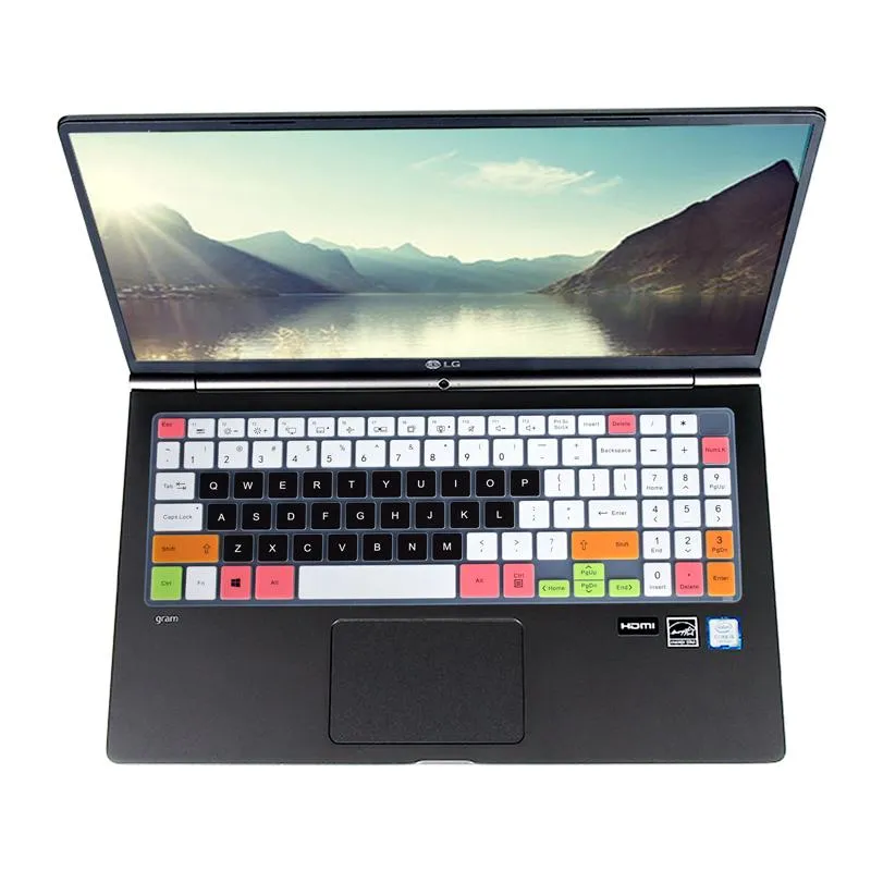 تغطية لوحة مفاتيح لوحة الكمبيوتر المحمول السيليكون لخطوط LG GRAM 16 2021 16Z90P أغطية
