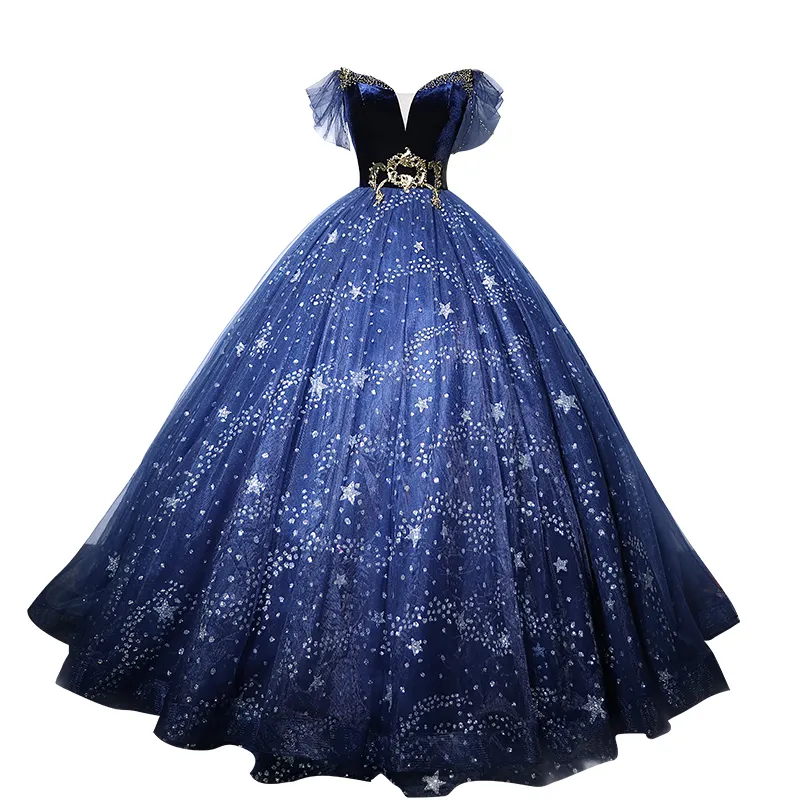 black and blue dress costume Made to Order Women's Costume Vampire Queen An elegant blue and black   MJcostume